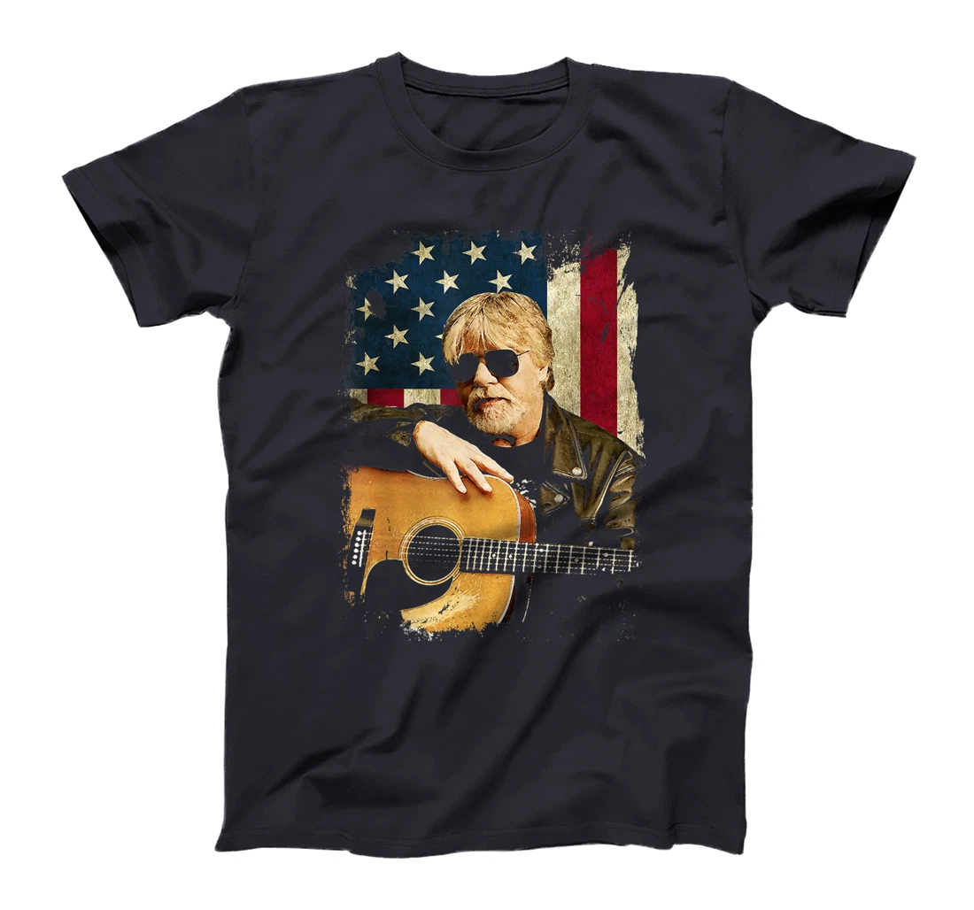Vintage Bob Idol Seger Country Music Retro Flag American USA T-Shirt