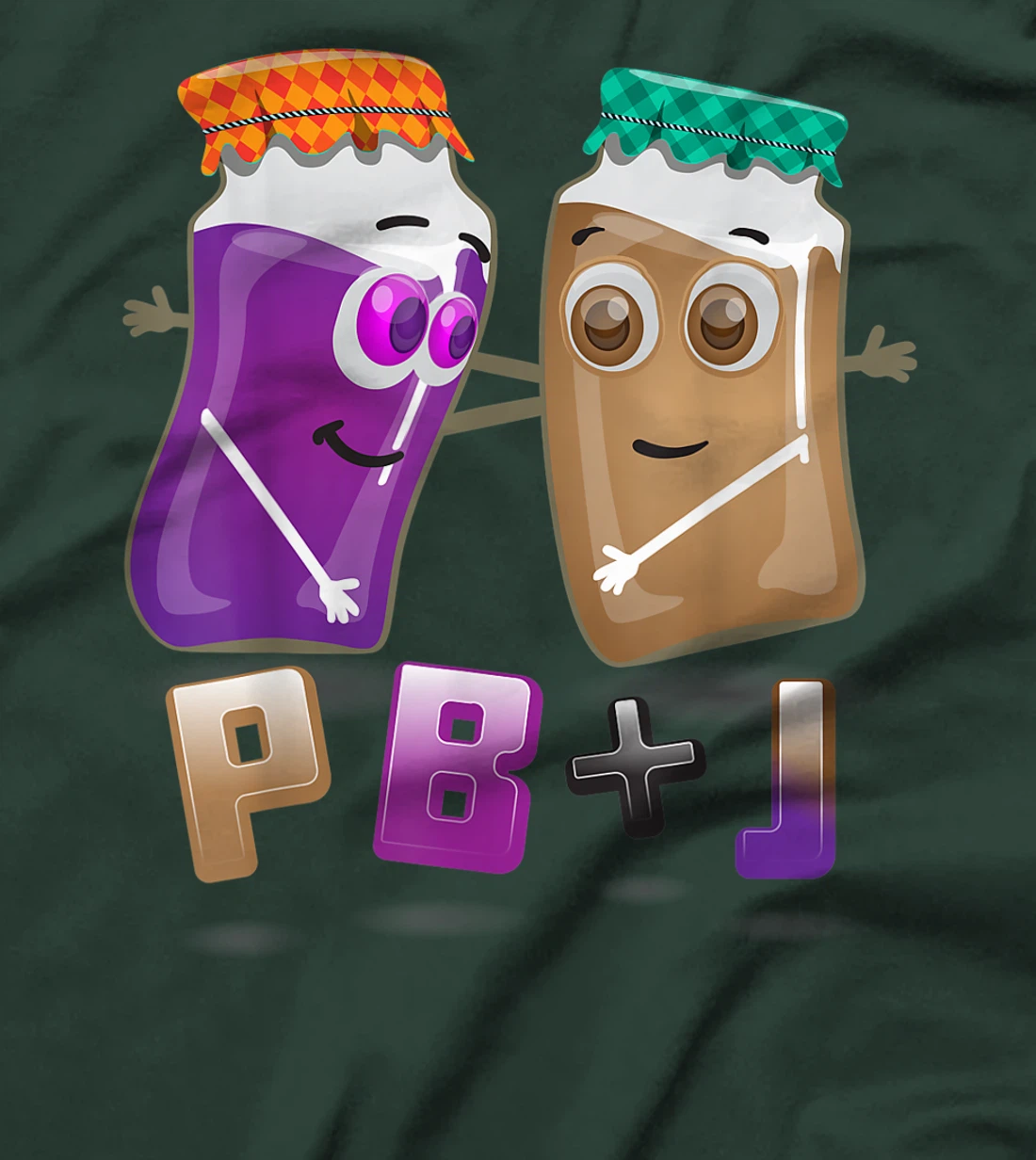 PB+J Cute Peanut Butter & Jelly Matching Costume Set s T-Shirt