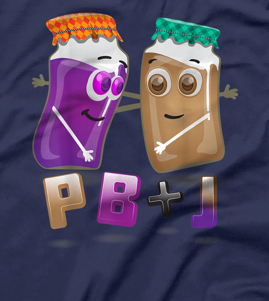 PB+J Cute Peanut Butter & Jelly Matching Costume Set s T-Shirt