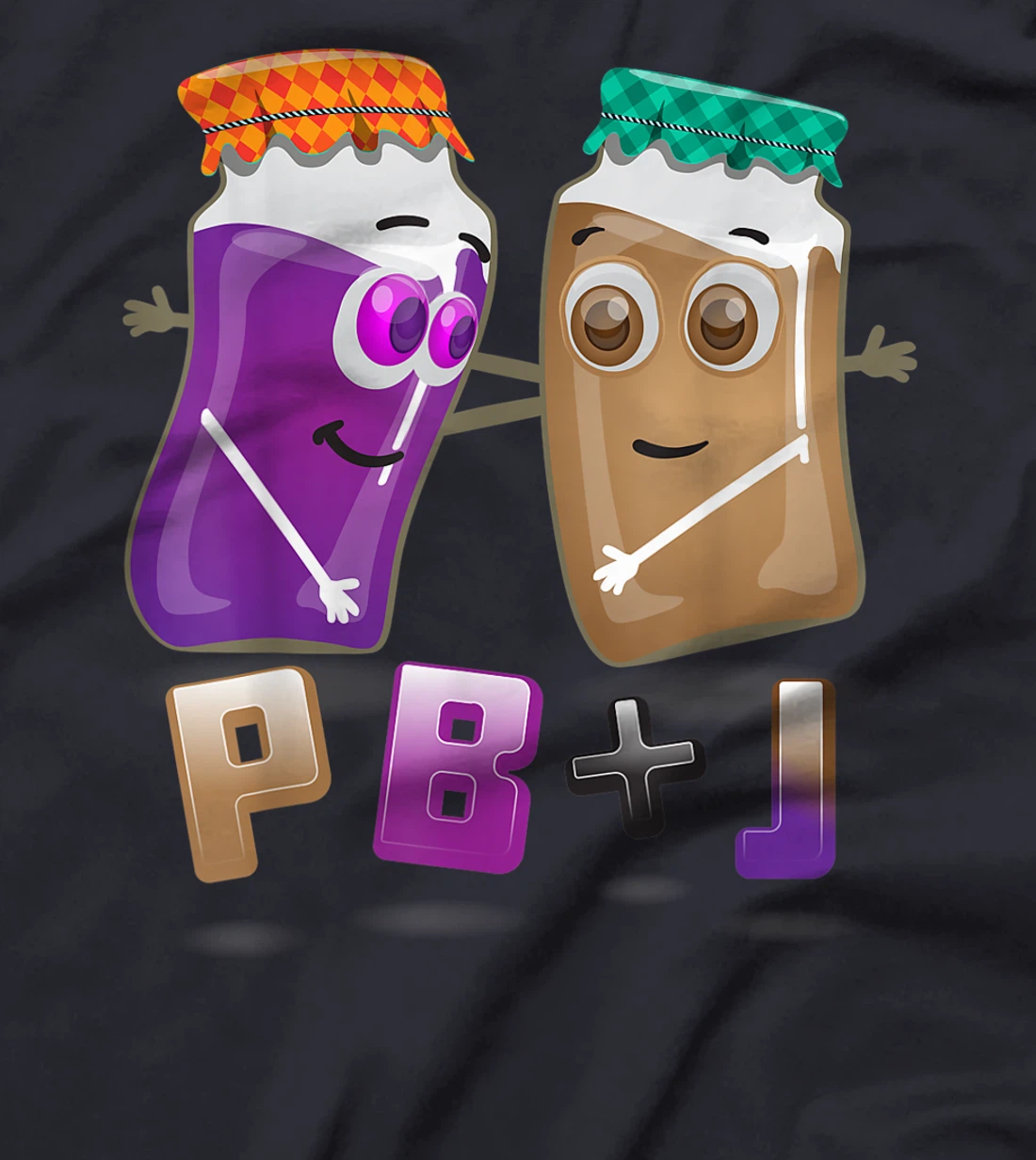 PB+J Cute Peanut Butter & Jelly Matching Costume Set s T-Shirt