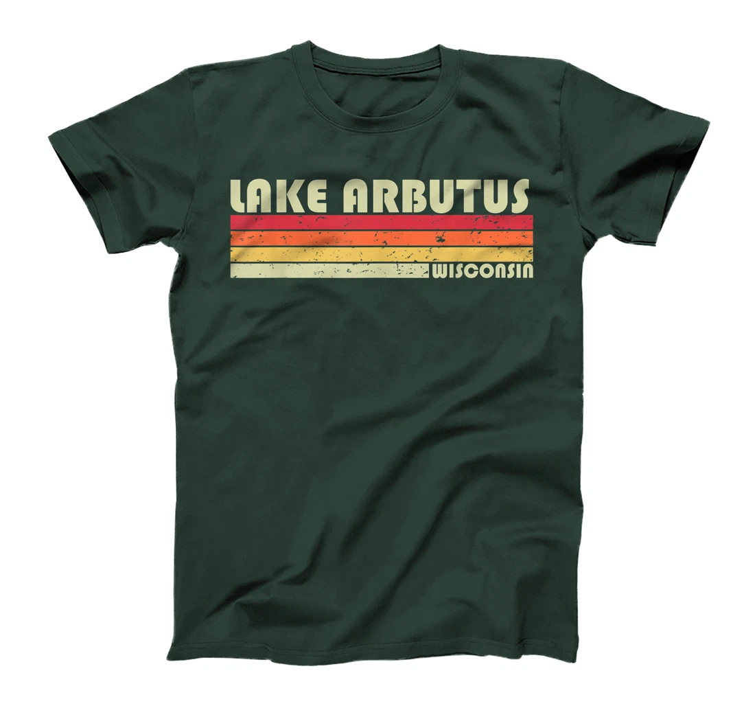 LAKE ARBUTUS WISCONSIN Funny Fishing Camping Summer Gift T-Shirt