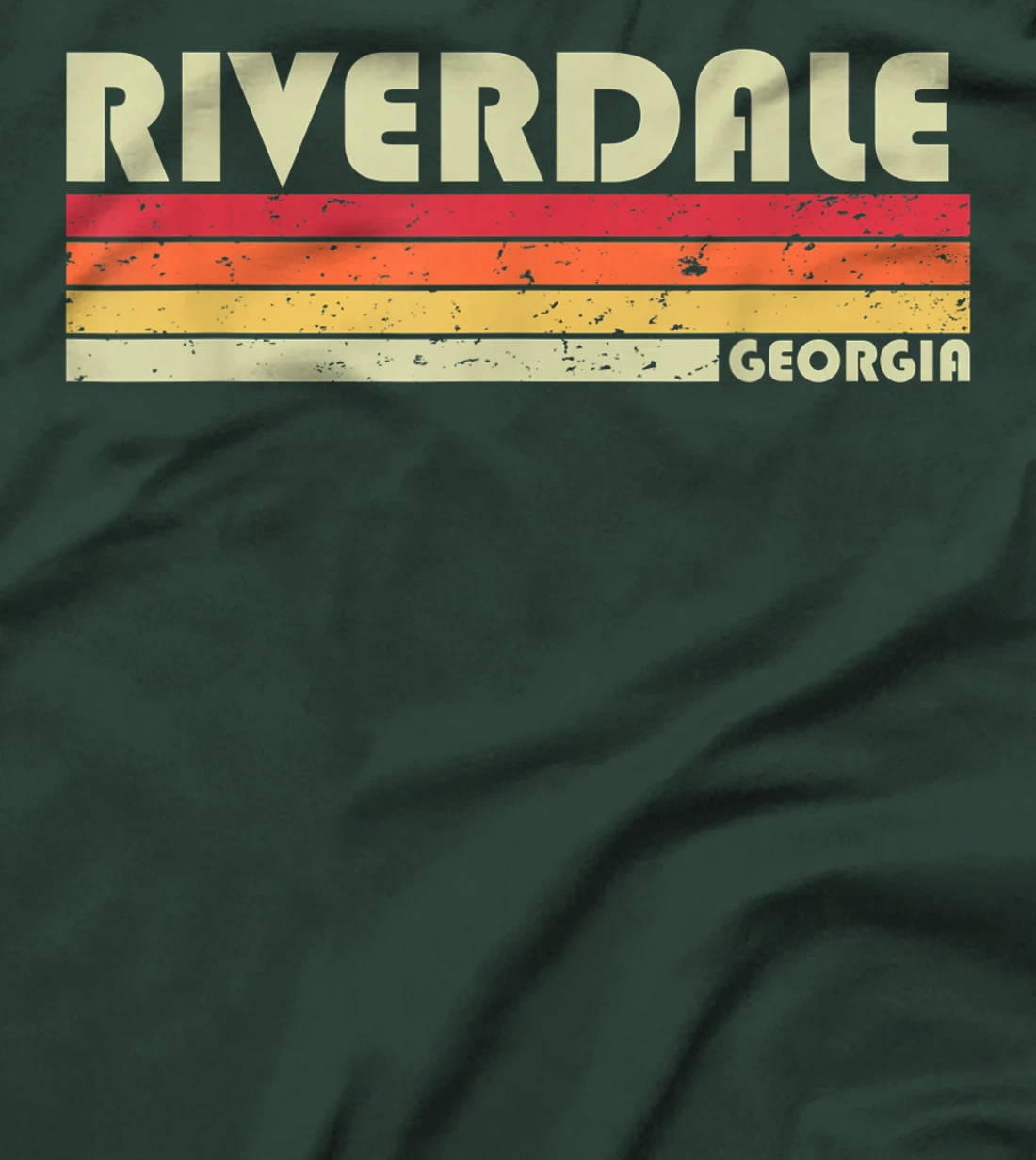 RIVERDALE GA GEORGIA Funny City Home Roots Gift Retro 80s T-Shirt