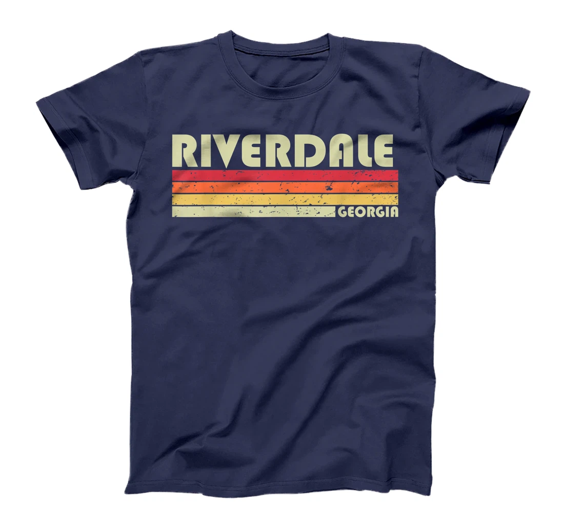 RIVERDALE GA GEORGIA Funny City Home Roots Gift Retro 80s T-Shirt