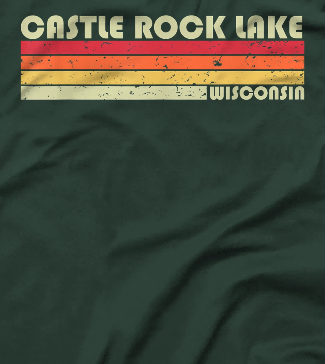 CASTLE ROCK LAKE WISCONSIN Funny Fishing Camping Summer Gift T-Shirt