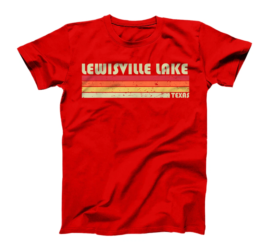 LEWISVILLE LAKE TEXAS Funny Fishing Camping Summer Gift T-Shirt