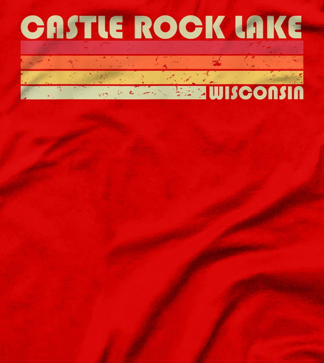 CASTLE ROCK LAKE WISCONSIN Funny Fishing Camping Summer Gift T-Shirt