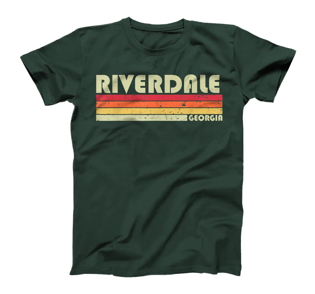 RIVERDALE GA GEORGIA Funny City Home Roots Gift Retro 80s T-Shirt