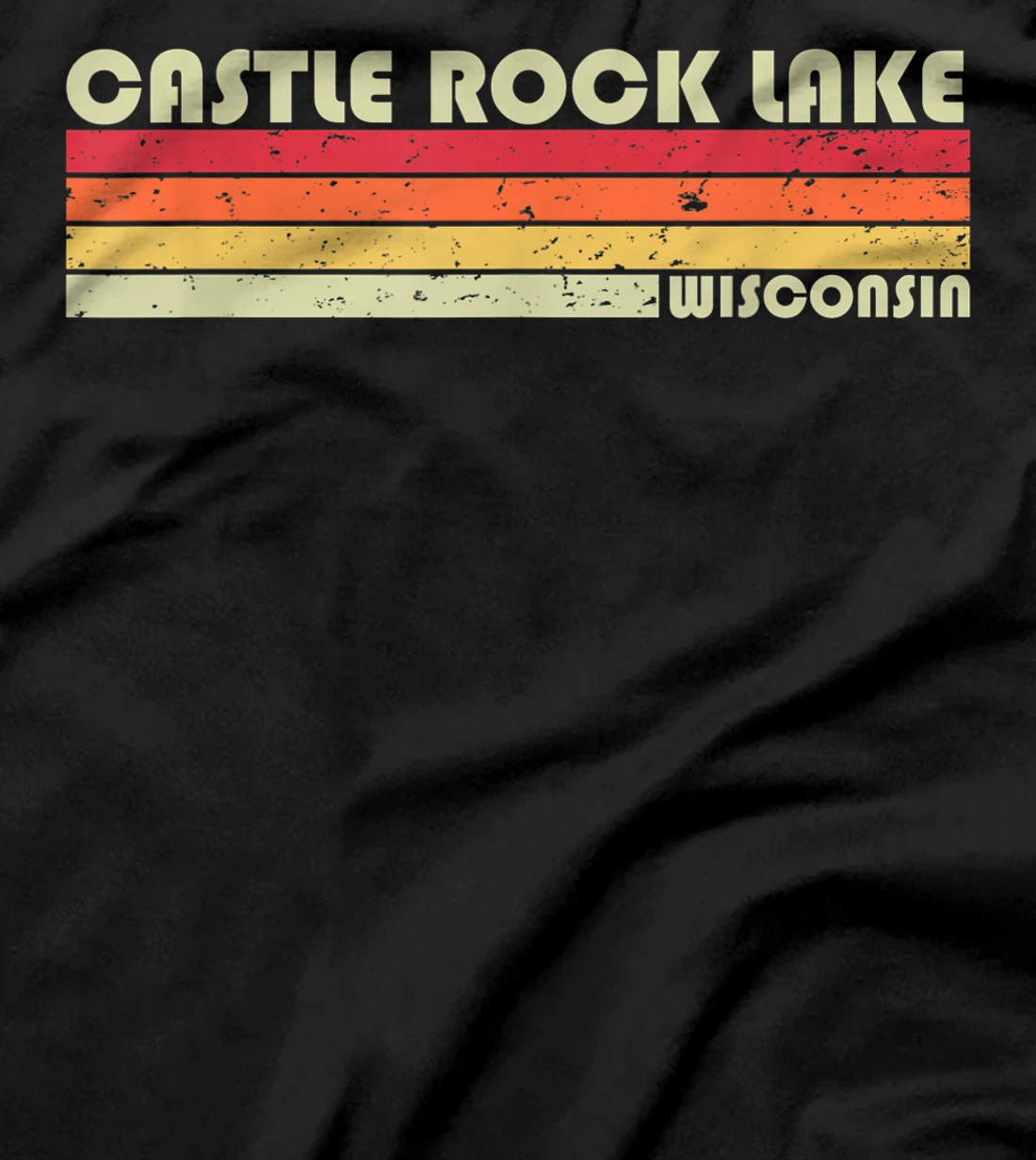 CASTLE ROCK LAKE WISCONSIN Funny Fishing Camping Summer Gift T-Shirt