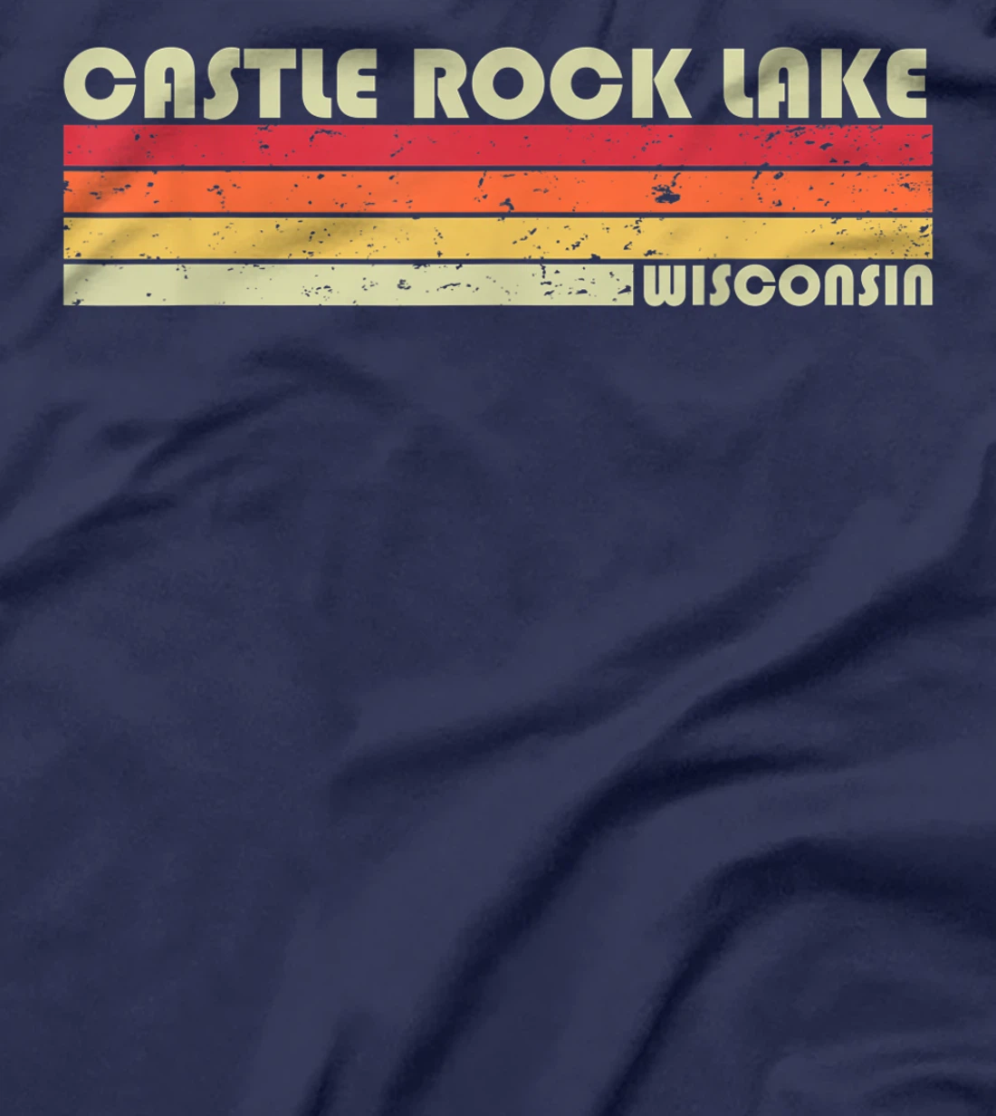 CASTLE ROCK LAKE WISCONSIN Funny Fishing Camping Summer Gift T-Shirt