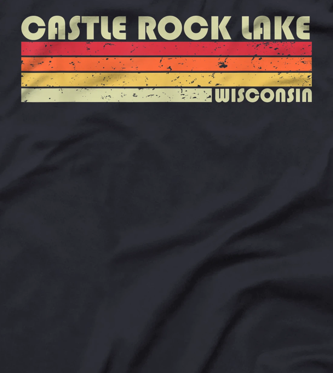 CASTLE ROCK LAKE WISCONSIN Funny Fishing Camping Summer Gift T-Shirt