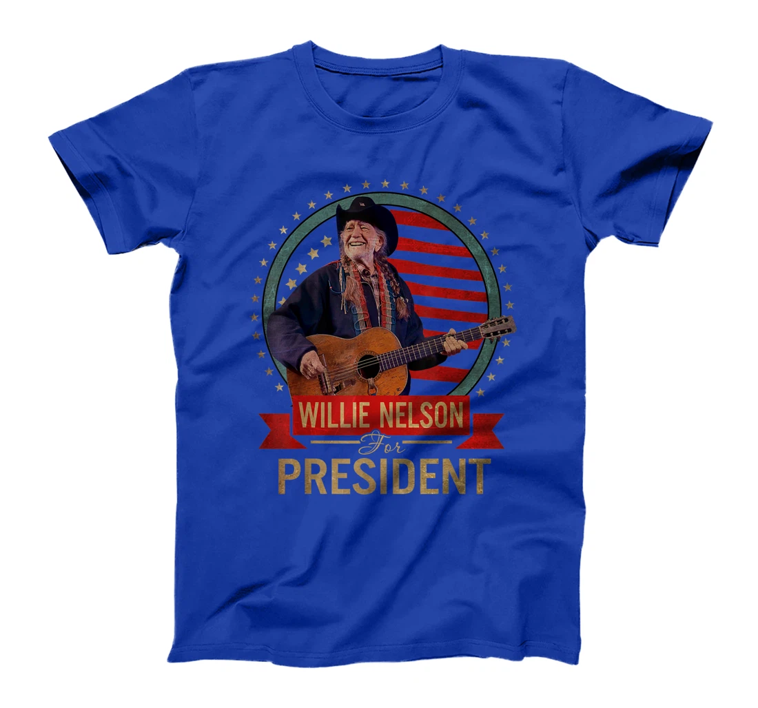 Graphic Willie Idol Nelson Country Music For President 2021 T-Shirt