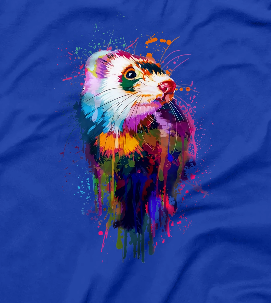 Bright Ferret Watercolor Painting Shirt For Ferret Lover T-Shirt