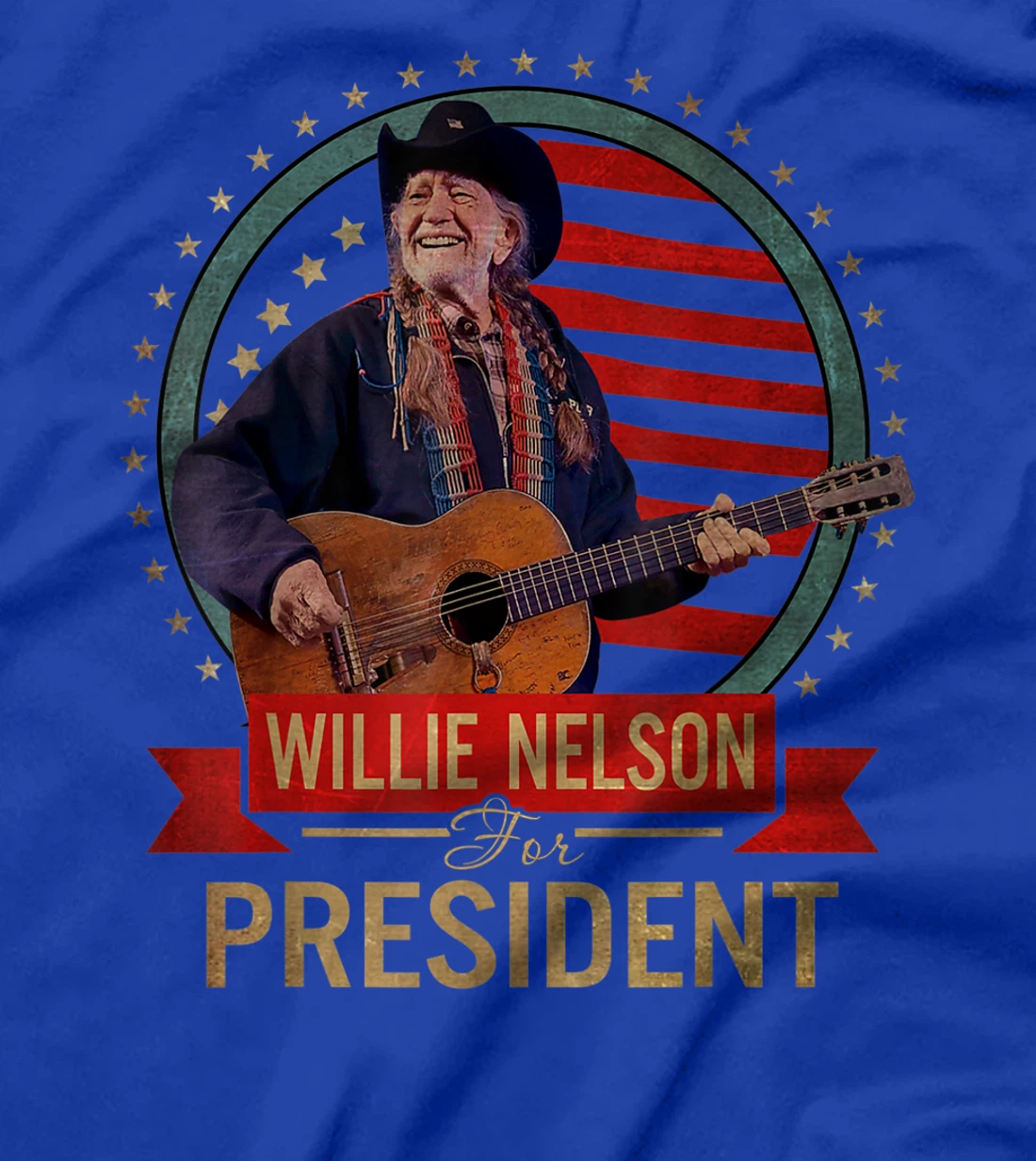 Graphic Willie Idol Nelson Country Music For President 2021 T-Shirt