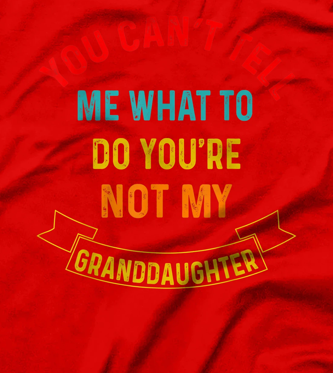 You Can't Tell Me What To Do You're Not My Grandaughter T-Shirt