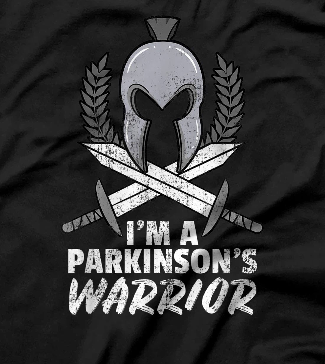 Parkinson's Warrior Degenerative Disorder Gray Depression T-Shirt