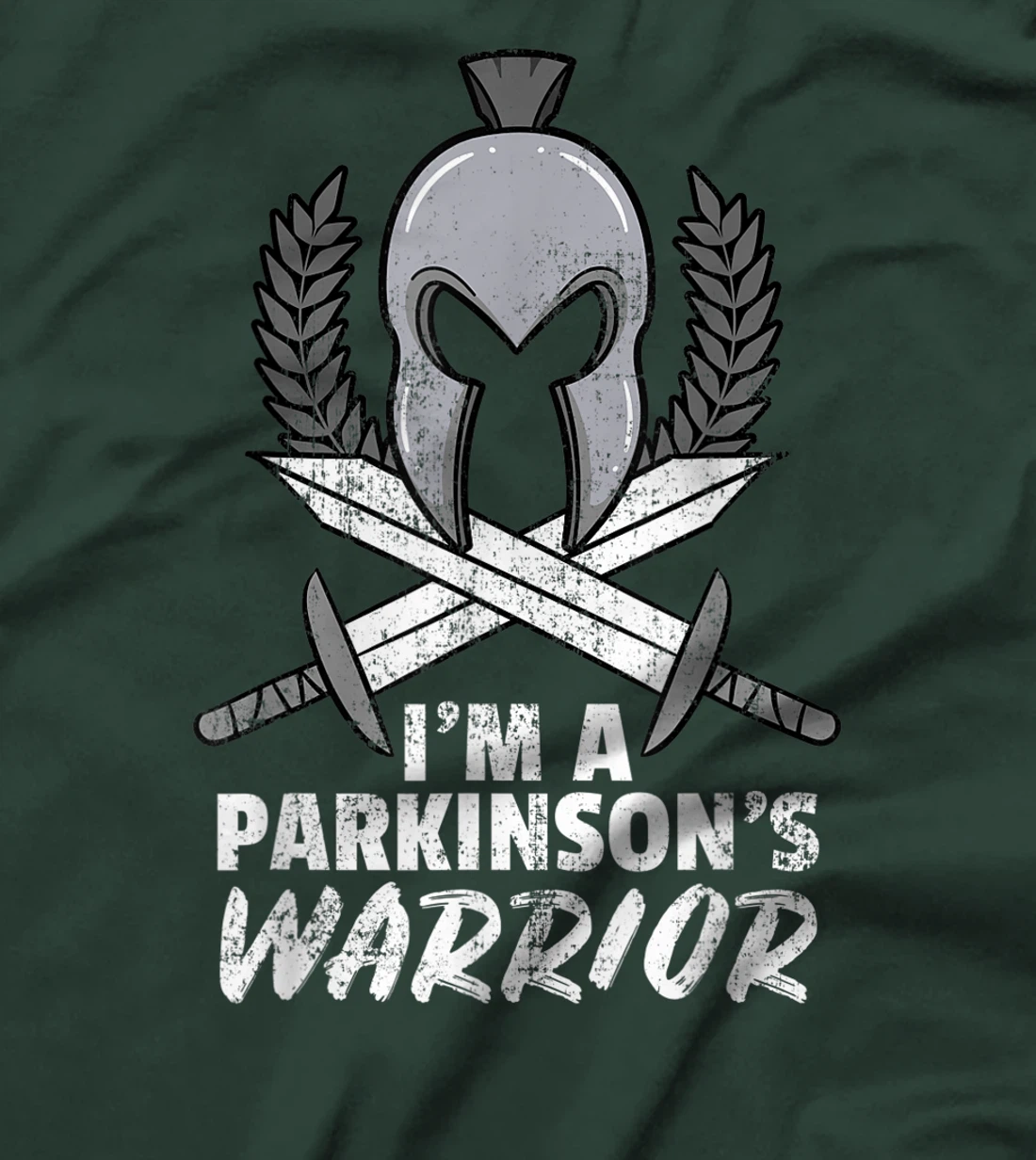 Parkinson's Warrior Degenerative Disorder Gray Depression T-Shirt