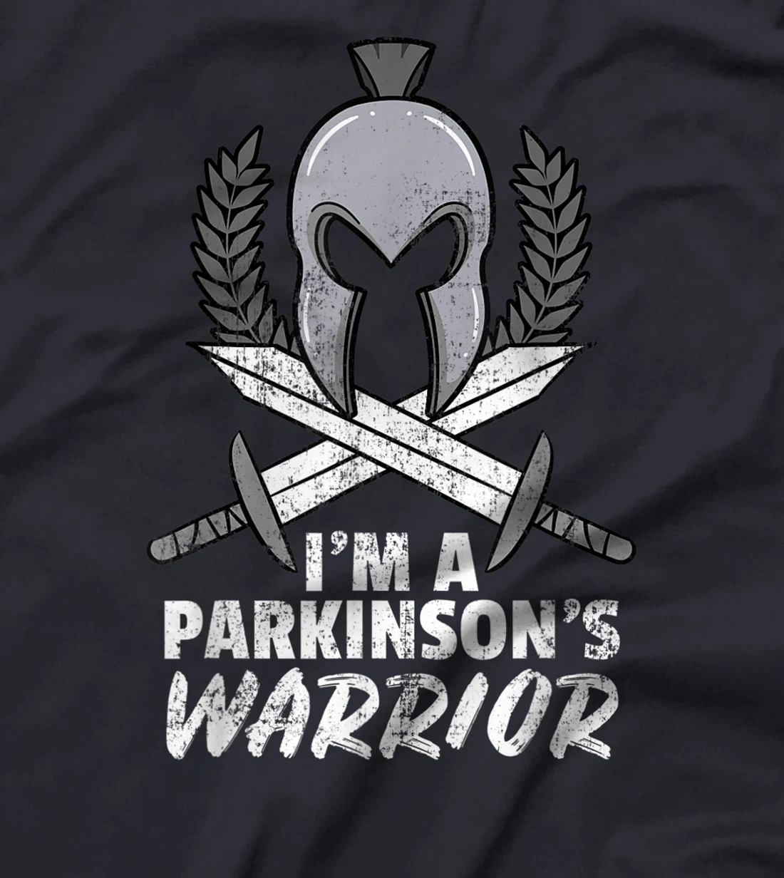 Parkinson's Warrior Degenerative Disorder Gray Depression T-Shirt