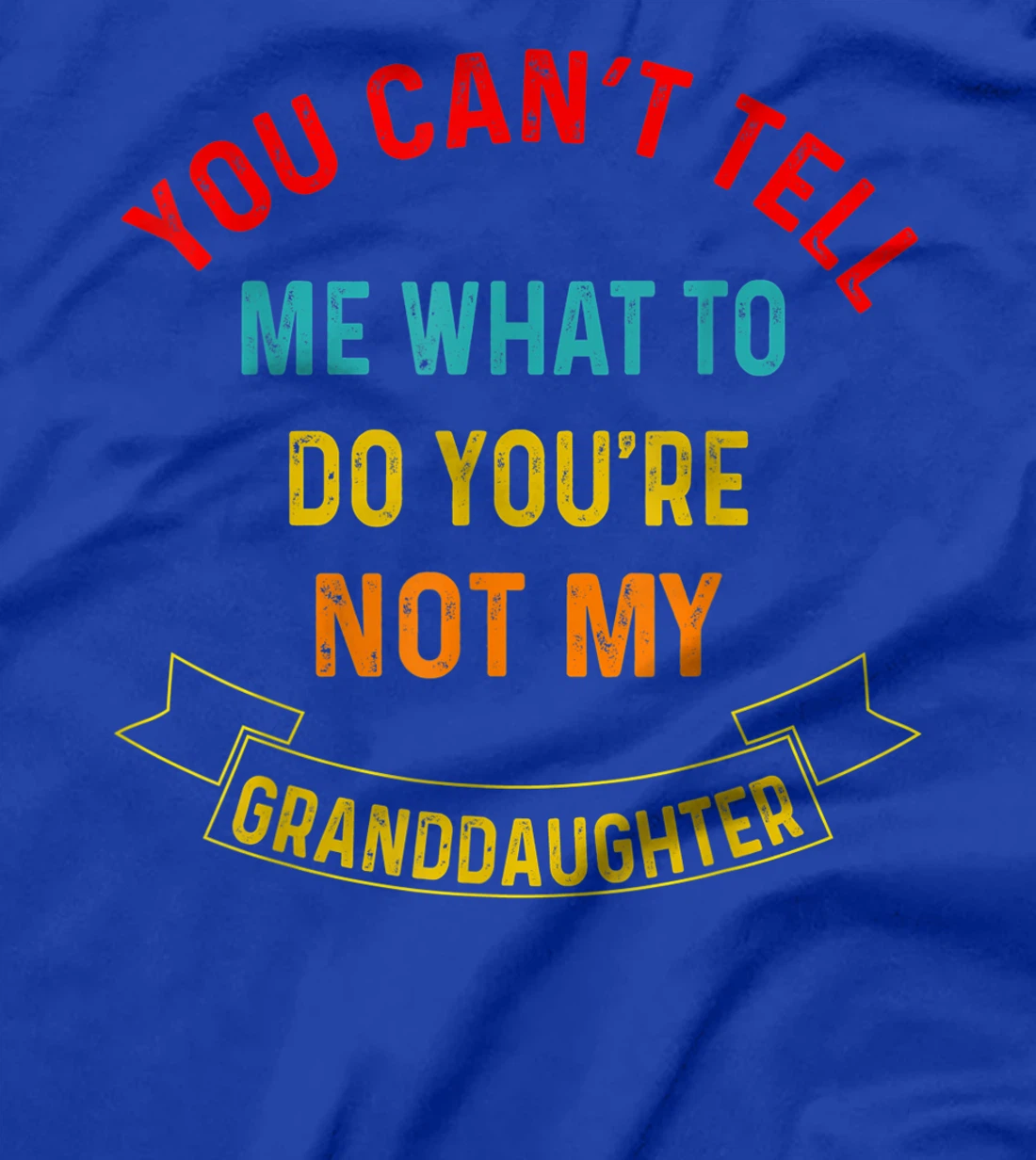 You Can't Tell Me What To Do You're Not My Grandaughter T-Shirt