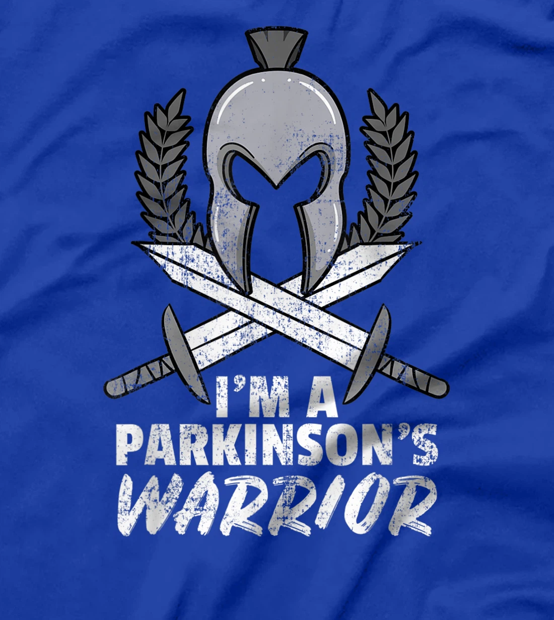 Parkinson's Warrior Degenerative Disorder Gray Depression T-Shirt