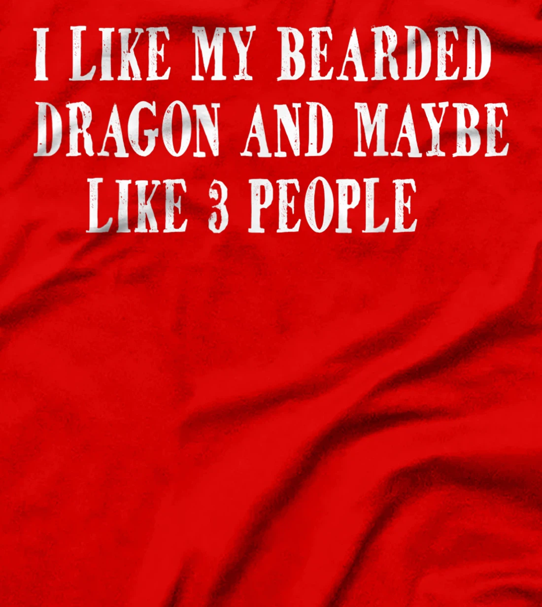I Like My Bearded Dragon and Maybe Like 3 People Funny Quote T-Shirt
