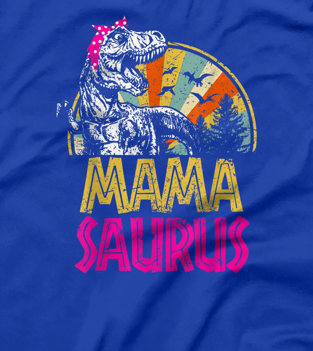 Mamasaurus t rex dinosaur funny mama saurus family matching T-Shirt