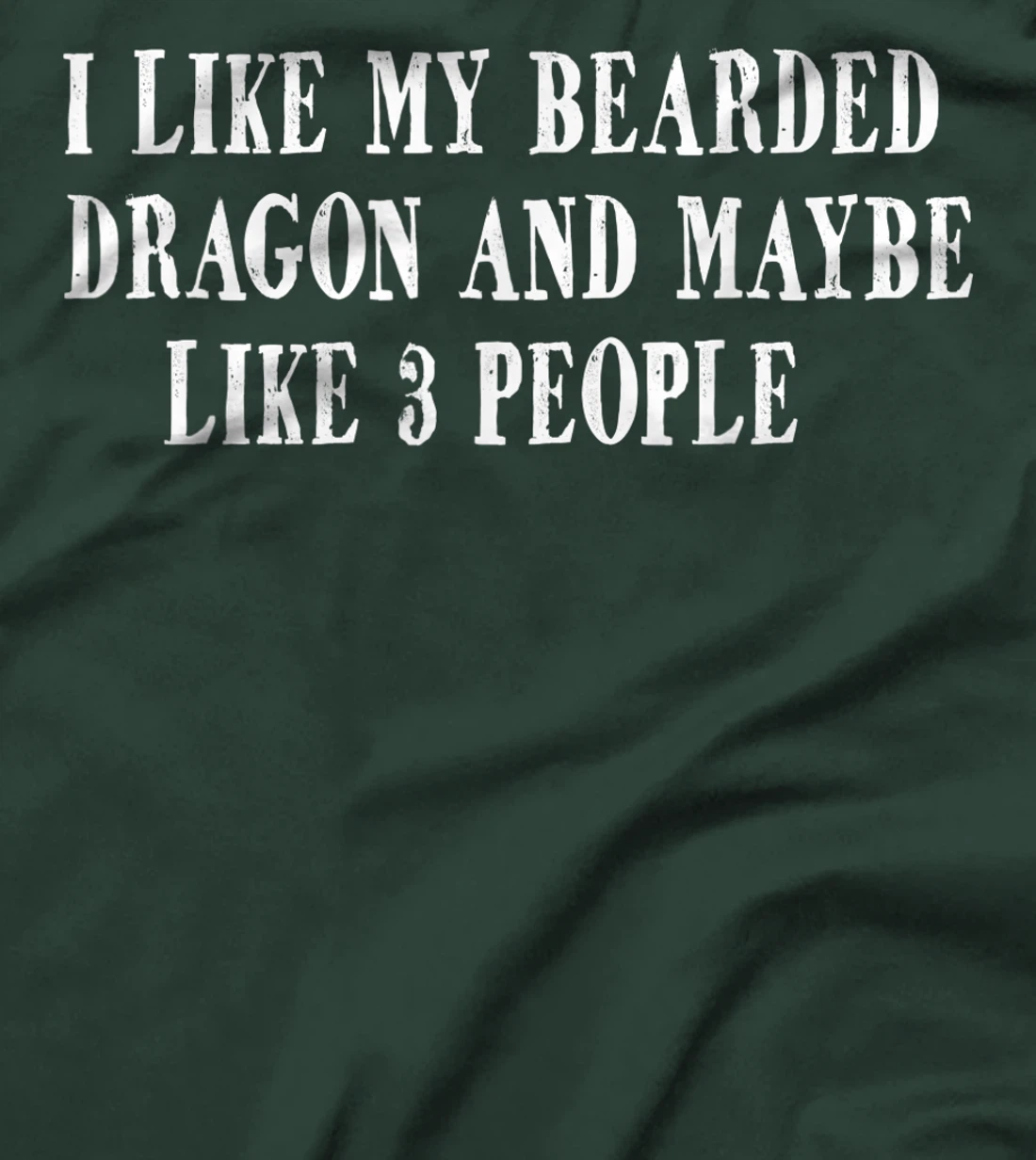 I Like My Bearded Dragon and Maybe Like 3 People Funny Quote T-Shirt