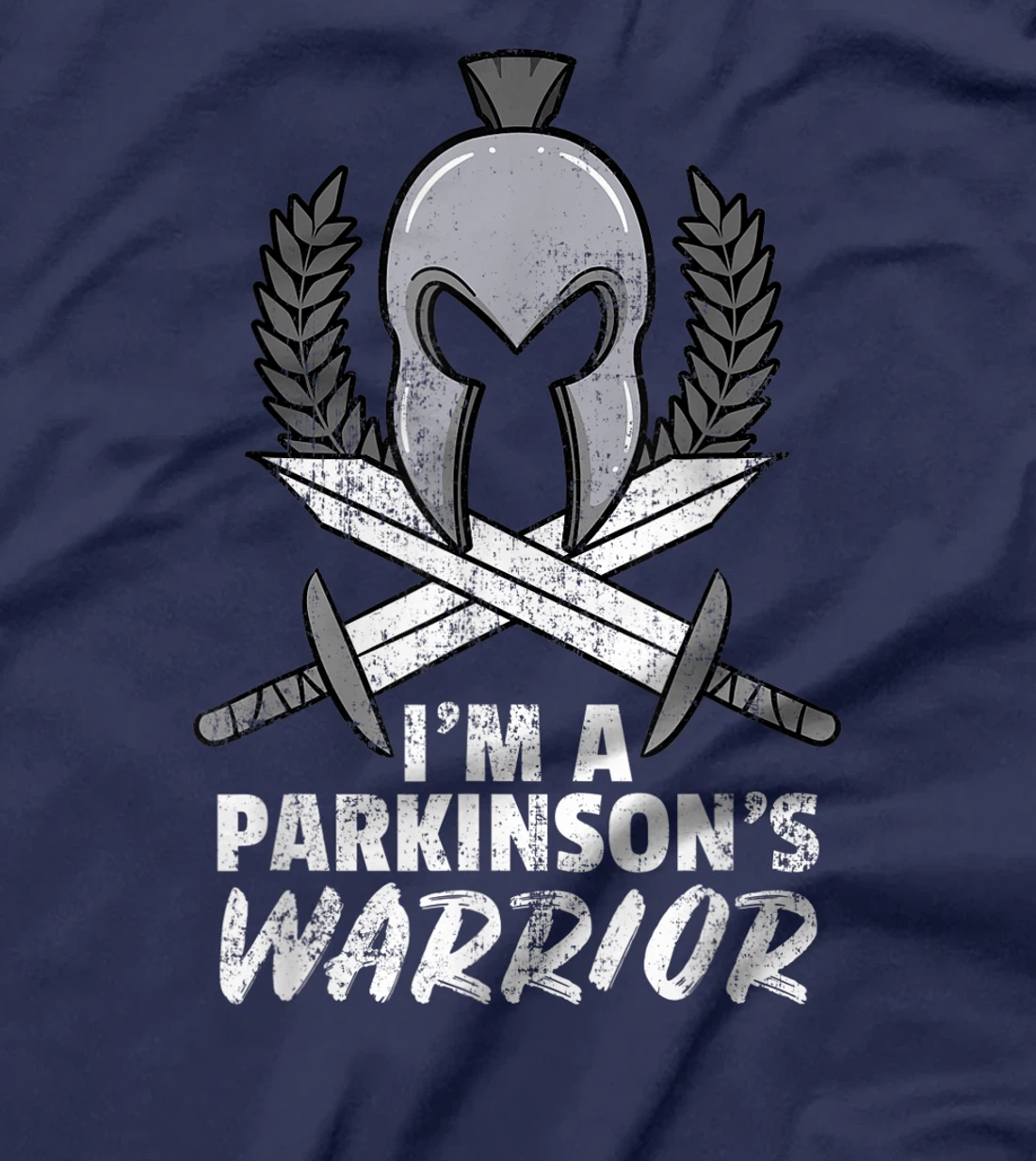 Parkinson's Warrior Degenerative Disorder Gray Depression T-Shirt