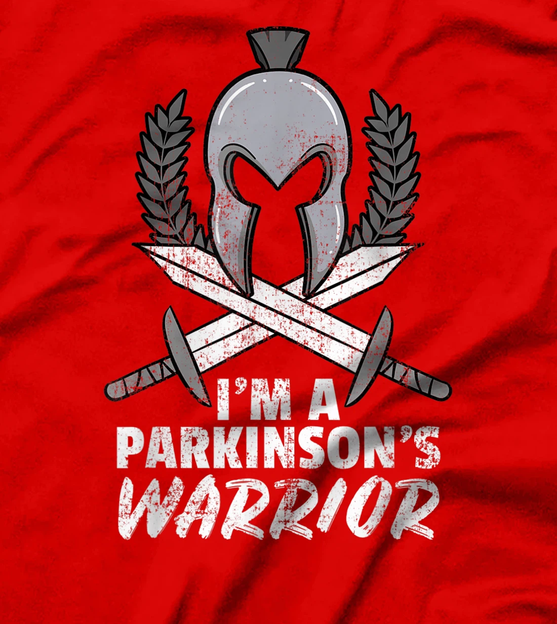 Parkinson's Warrior Degenerative Disorder Gray Depression T-Shirt