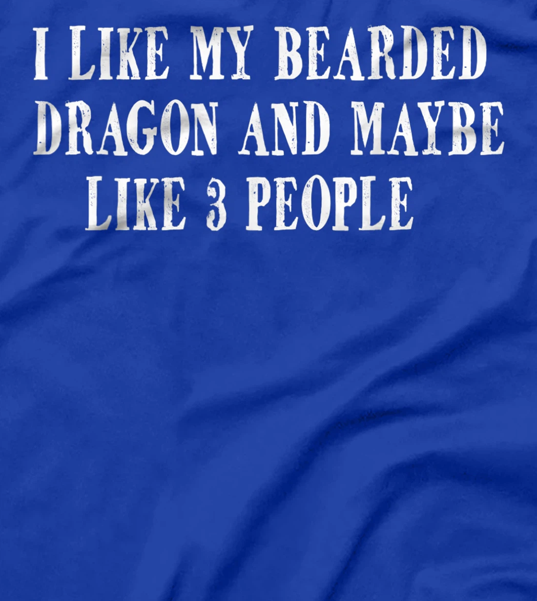 I Like My Bearded Dragon and Maybe Like 3 People Funny Quote T-Shirt