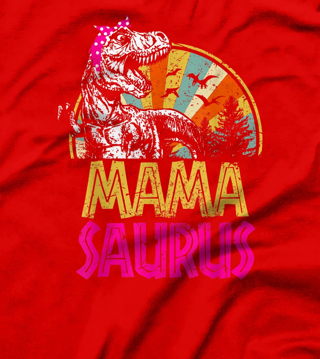 Mamasaurus t rex dinosaur funny mama saurus family matching T-Shirt