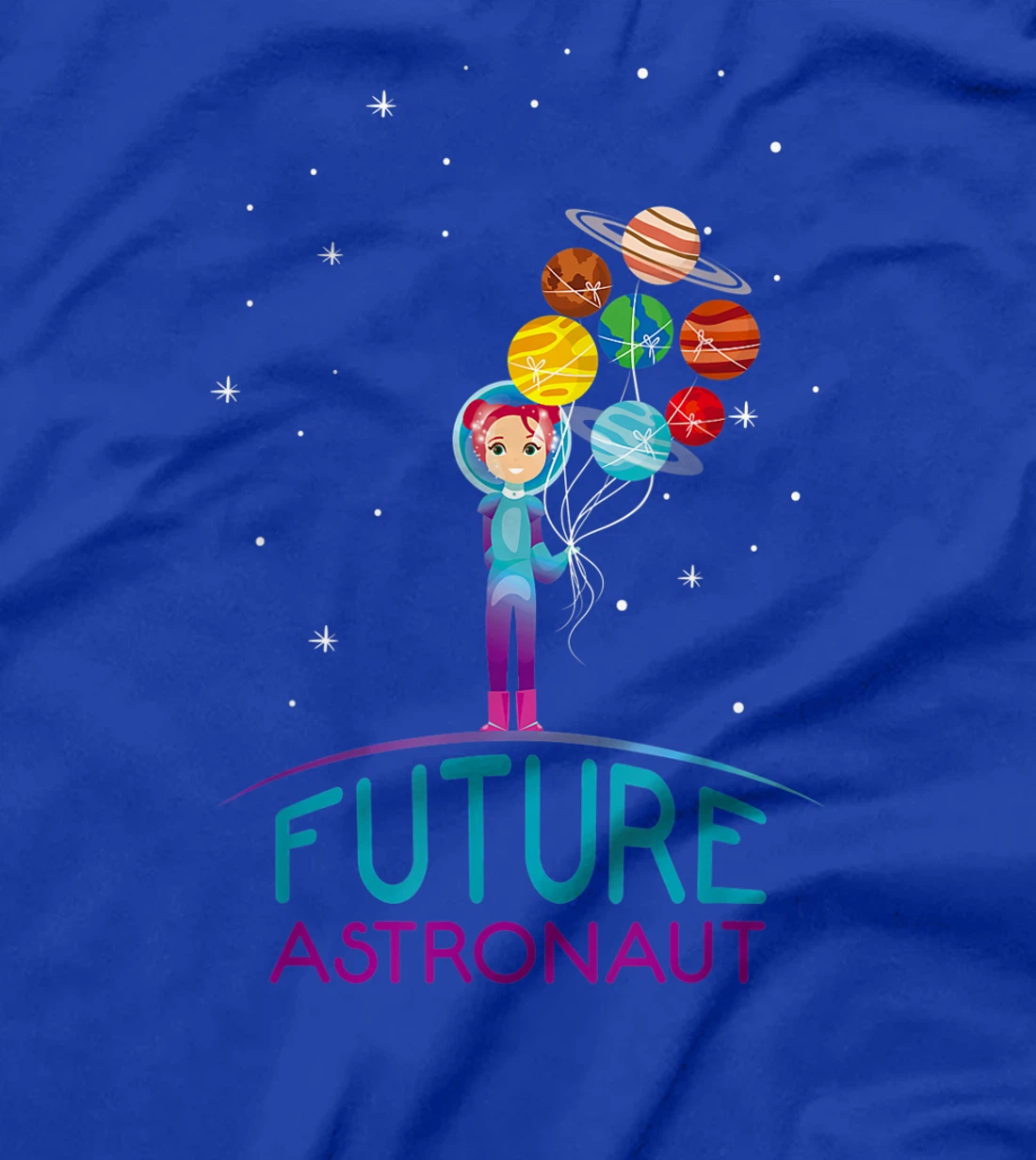 Future Astronaut With Planets Funny Quote For Girl T-Shirt