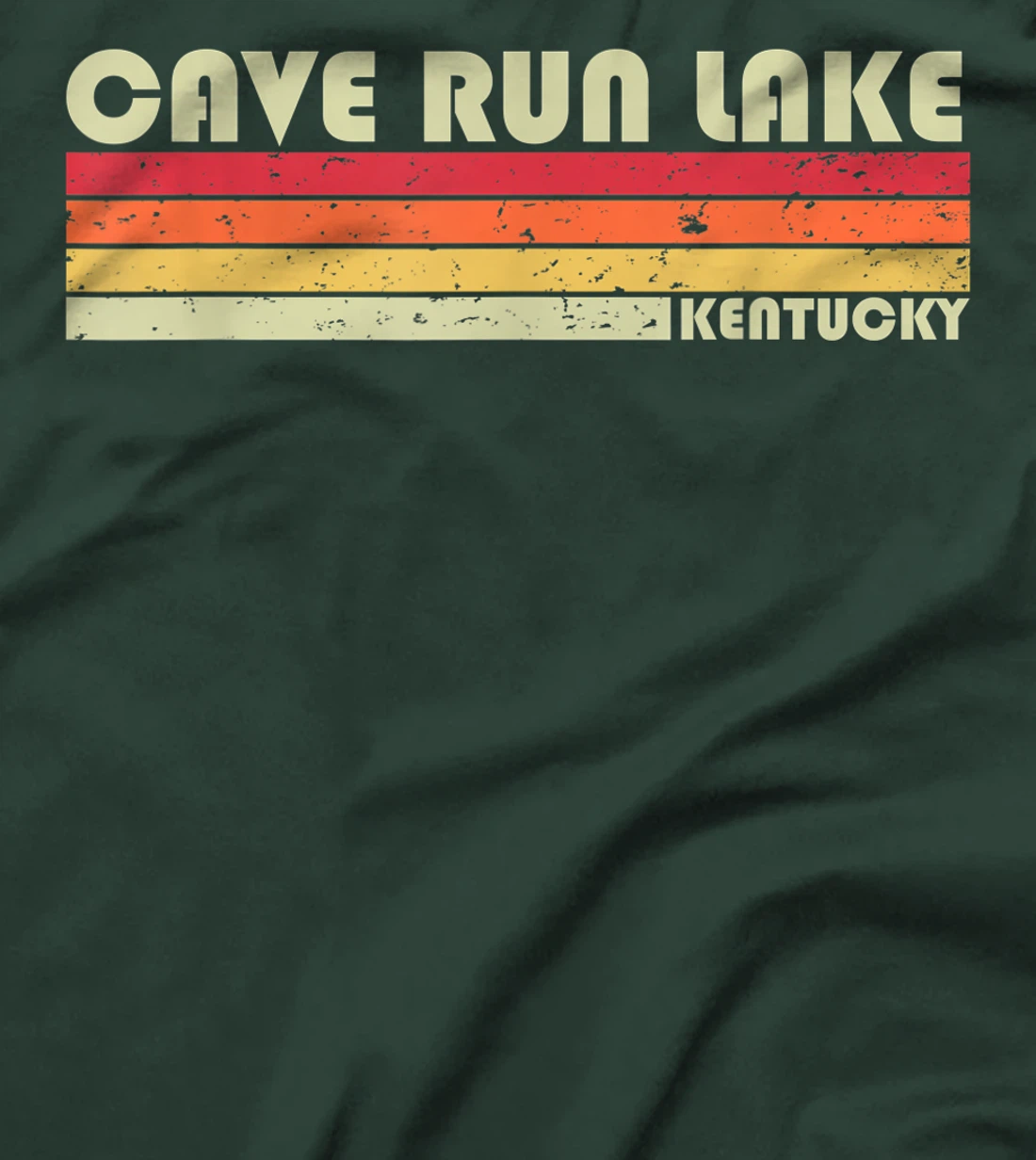 CAVE RUN LAKE KENTUCKY Funny Fishing Camping Summer Gift T-Shirt