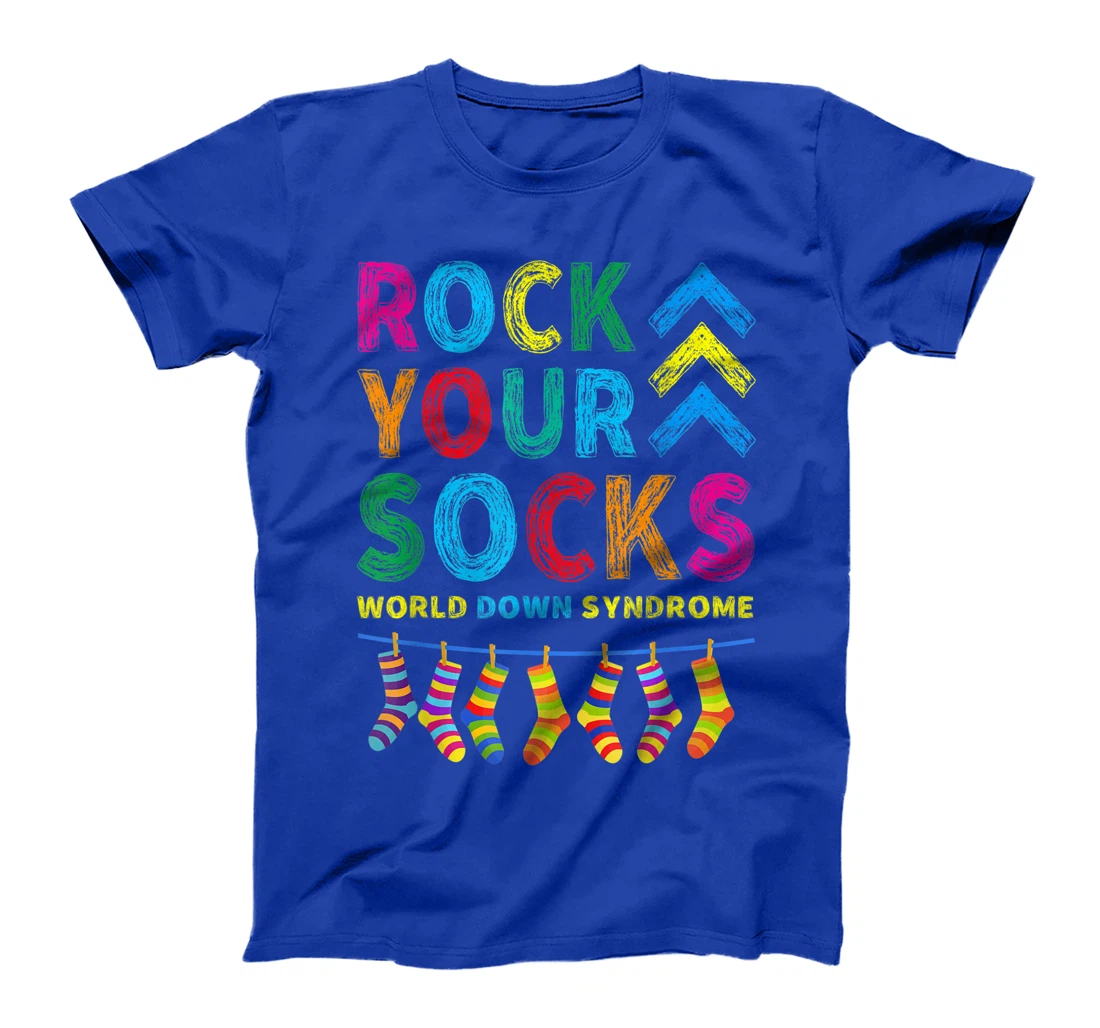 World Down Syndrome Day T Shirt Rock Your Socks Awareness T-Shirt