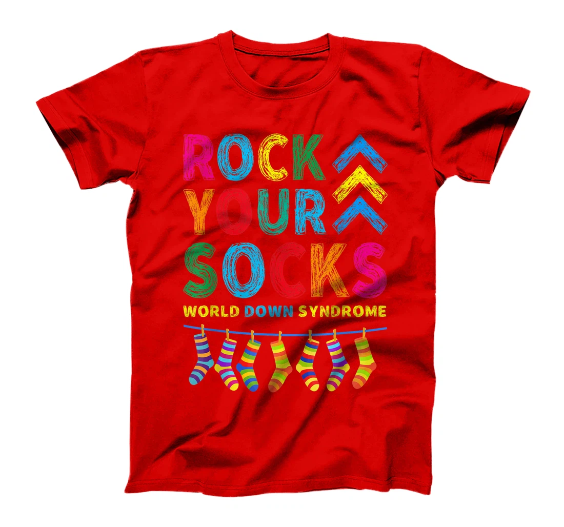 World Down Syndrome Day T Shirt Rock Your Socks Awareness T-Shirt