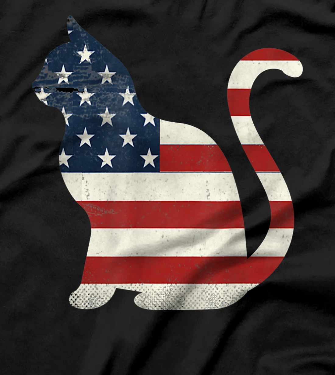 Proud Cat 4th of July American Flag Collections T-Shirt