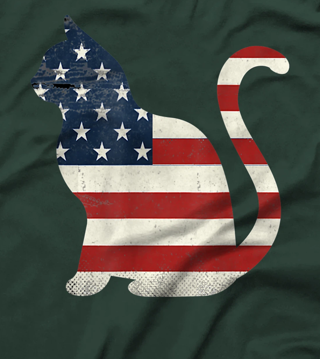 Proud Cat 4th of July American Flag Collections T-Shirt