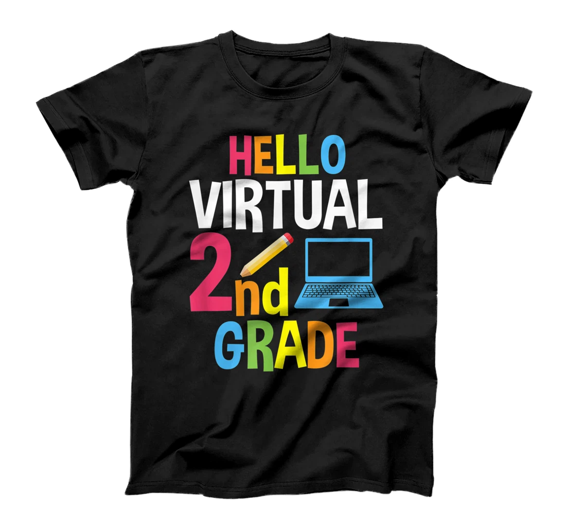 Funny Hello Virtual second Grade social T-Shirt