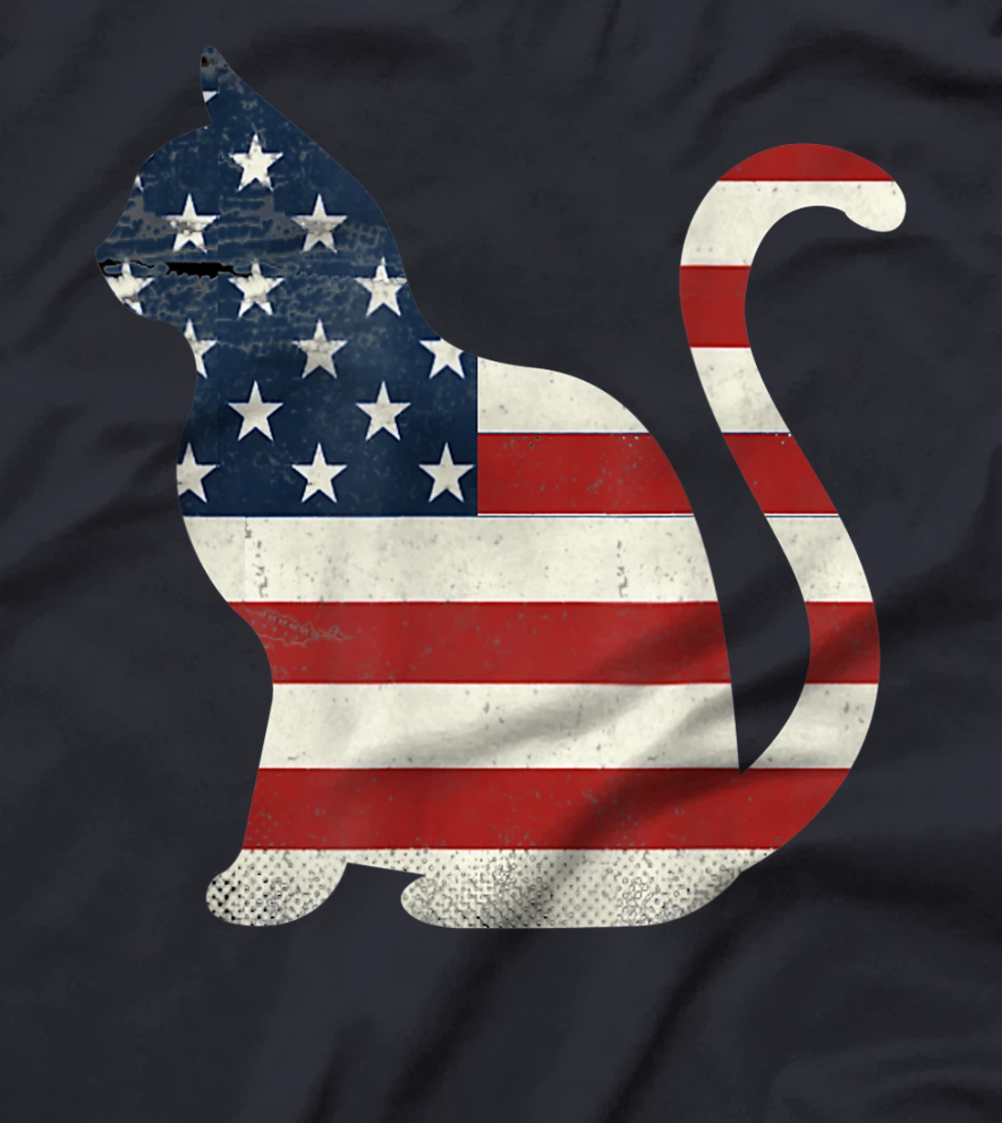 Proud Cat 4th of July American Flag Collections T-Shirt