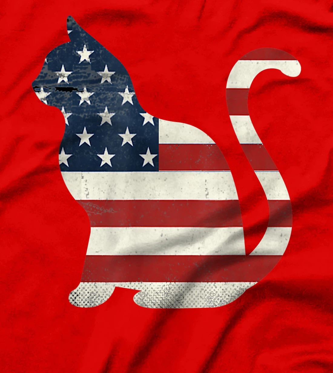 Proud Cat 4th of July American Flag Collections T-Shirt