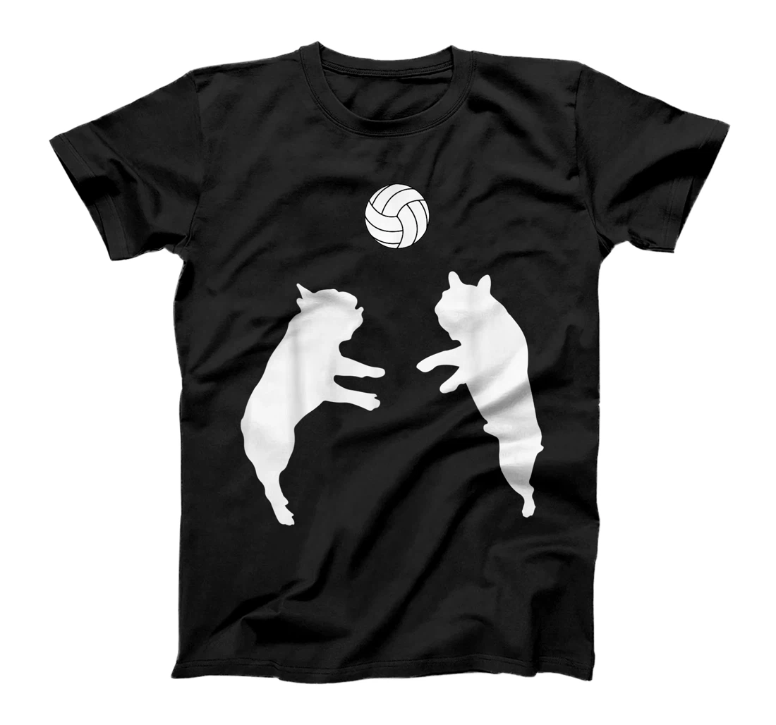 Funny Frenchie Volleyball French Bulldog Playing Ball T-Shirt