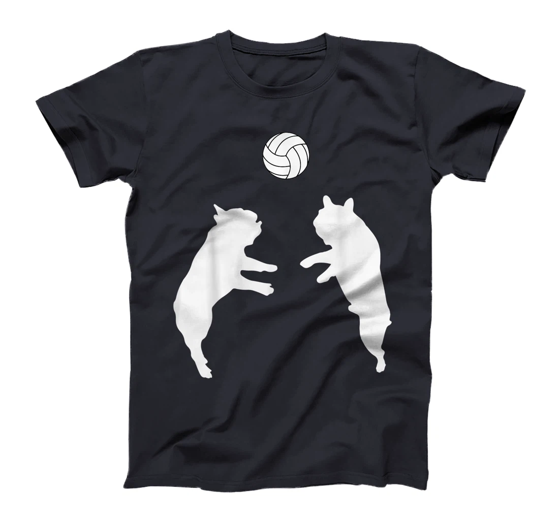 Funny Frenchie Volleyball French Bulldog Playing Ball T-Shirt