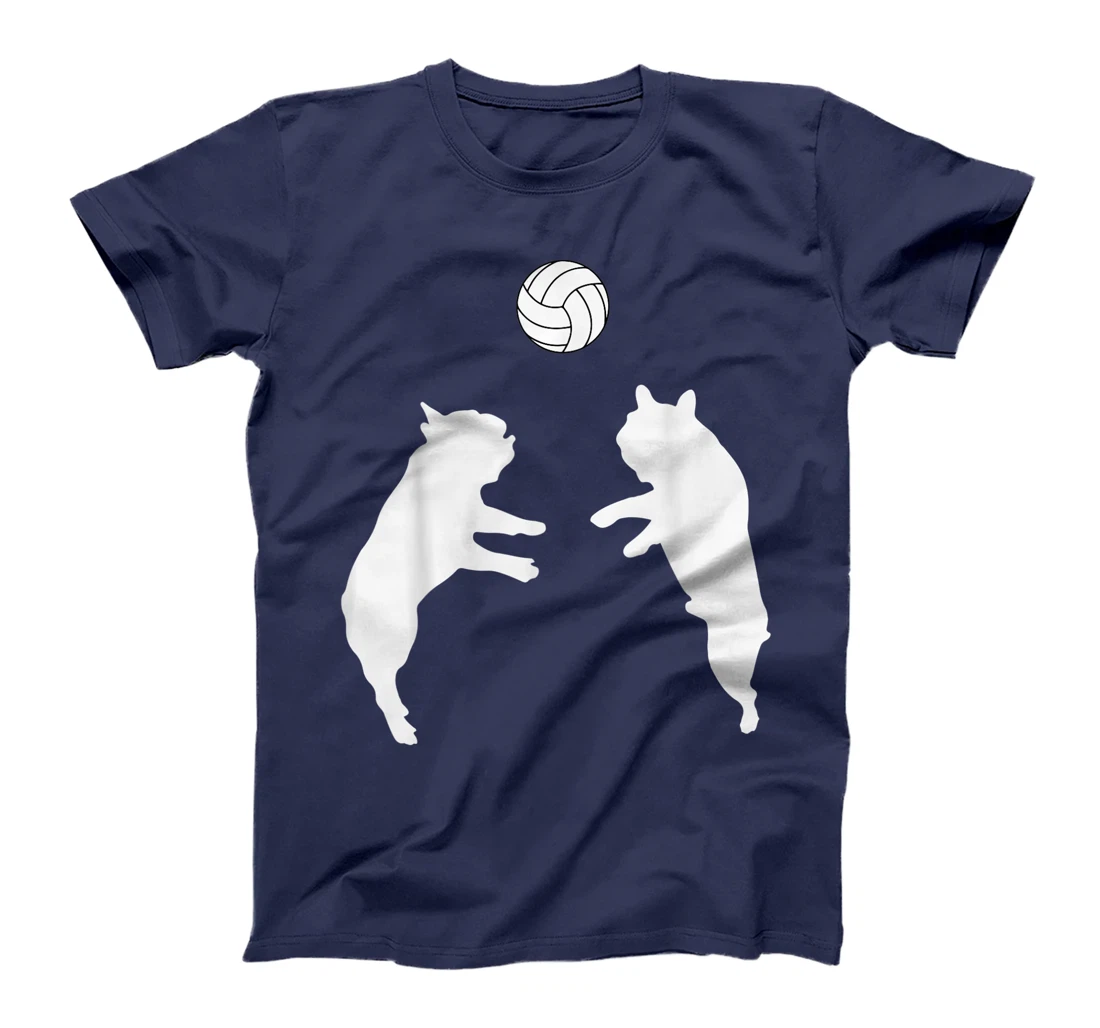Funny Frenchie Volleyball French Bulldog Playing Ball T-Shirt