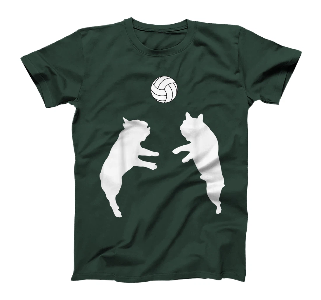 Funny Frenchie Volleyball French Bulldog Playing Ball T-Shirt