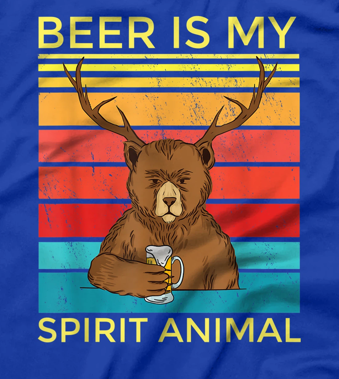Beer Is My Spirit Animal Shirt I Bear with Beer T-Shirt