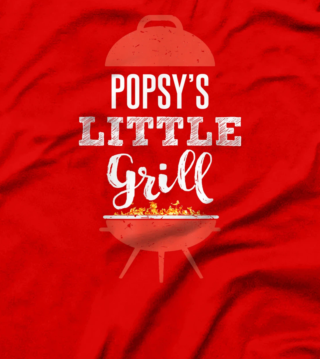 Funny BBQ Grilling Gift T-Shirt for Popsy's Little Grill T-Shirt