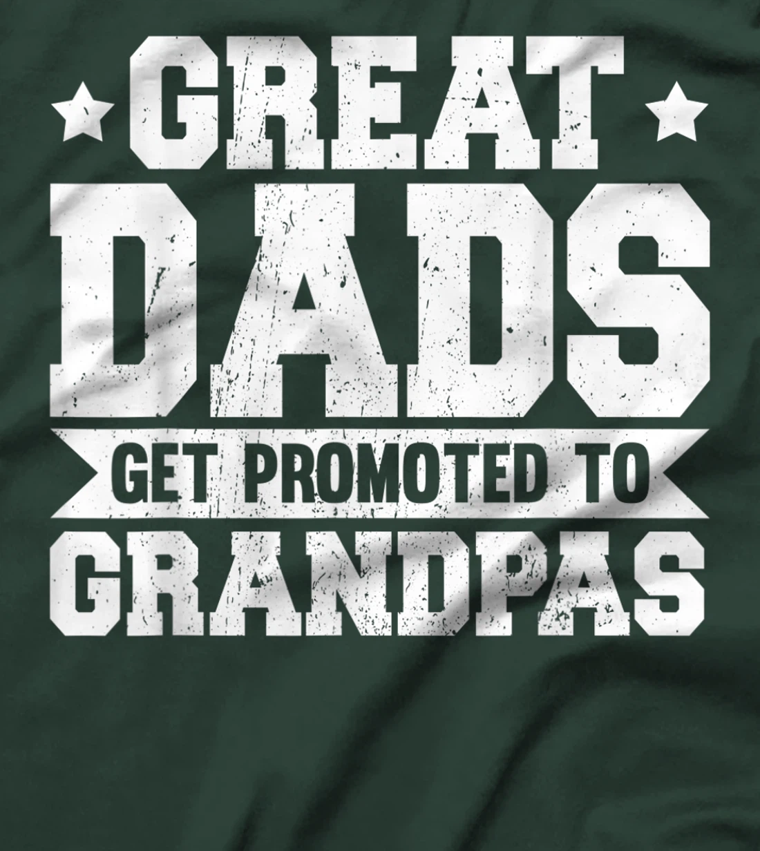 Mens Great Dads Get Promoted To Grandpa Fathers Day T-Shirt