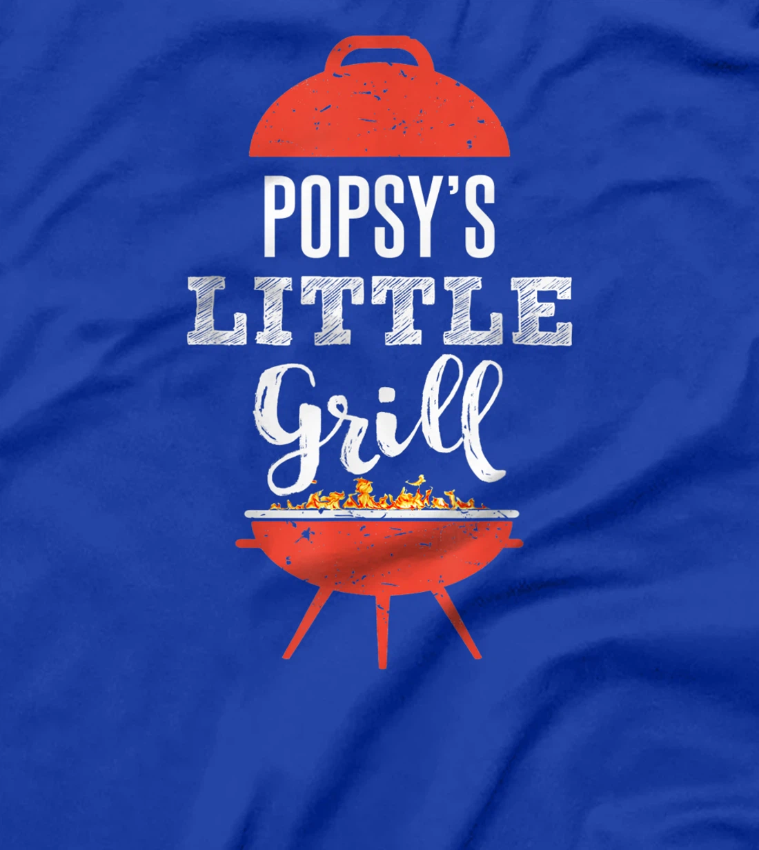 Funny BBQ Grilling Gift T-Shirt for Popsy's Little Grill T-Shirt