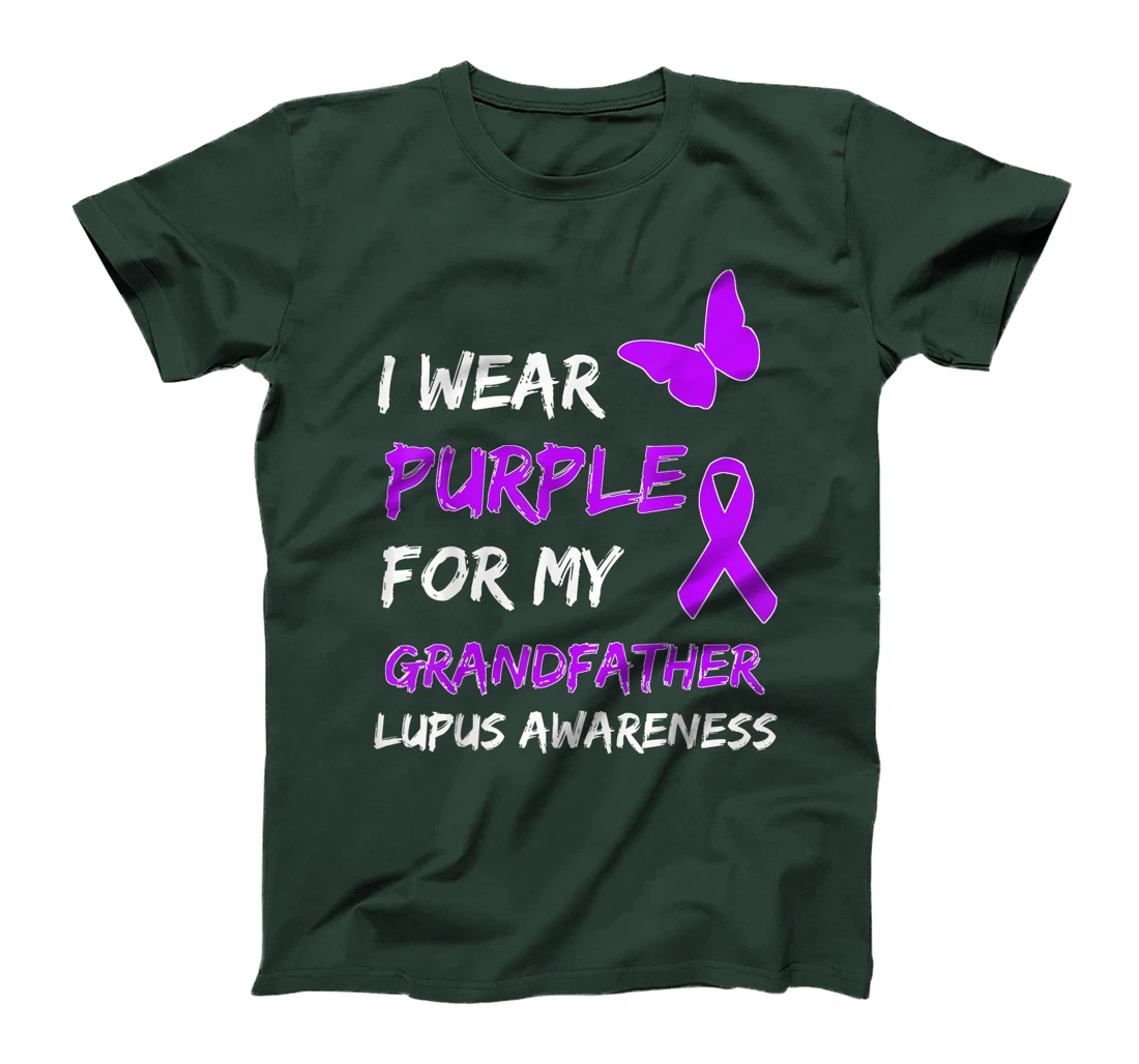 Lupus Awareness I Wear Purple For My Grandfather T-Shirt