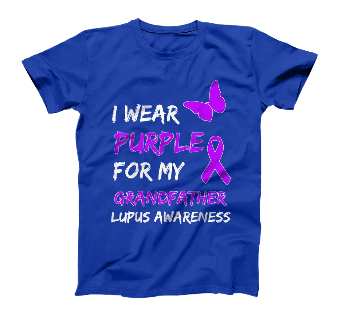 Lupus Awareness I Wear Purple For My Grandfather T-Shirt