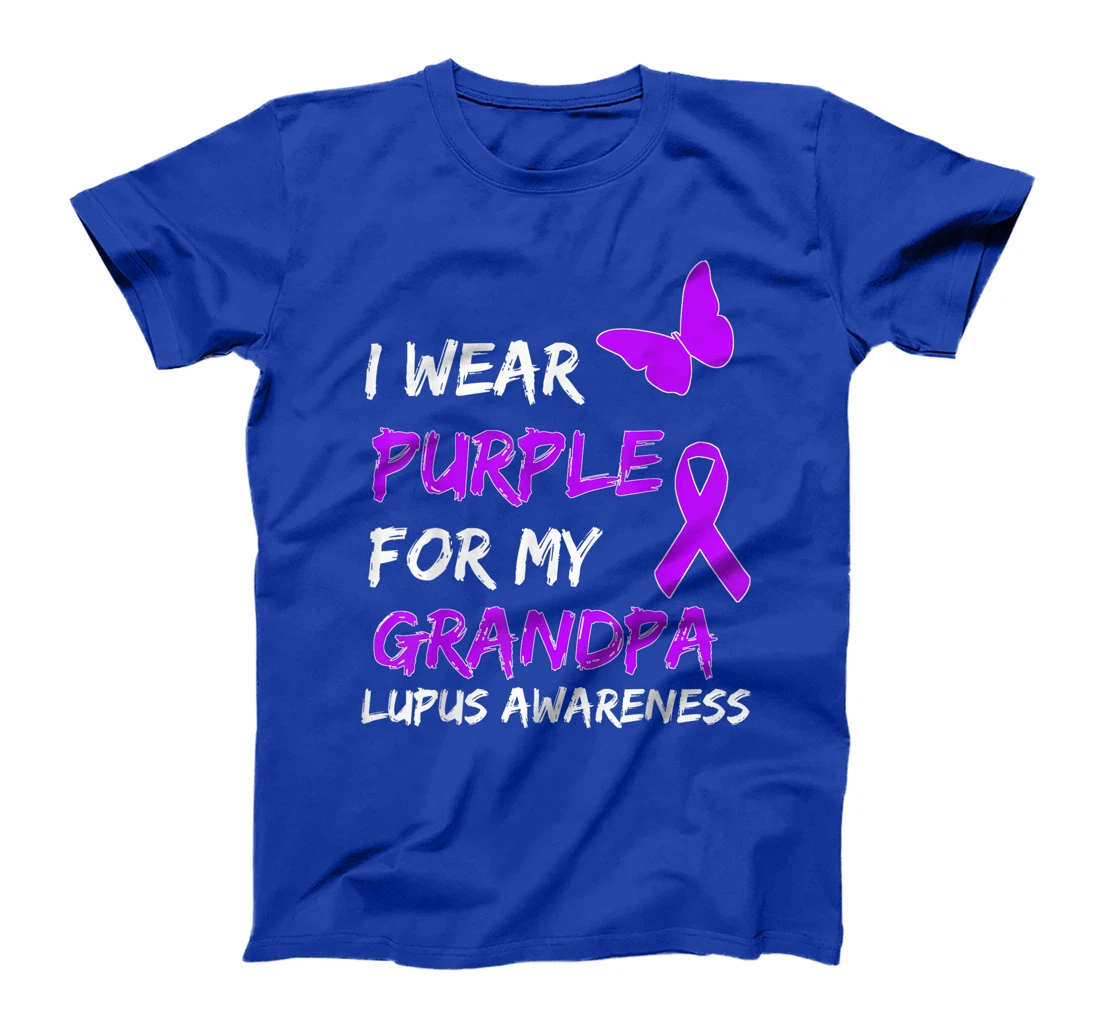 Lupus Awareness I Wear Purple For My Grandpa T-Shirt